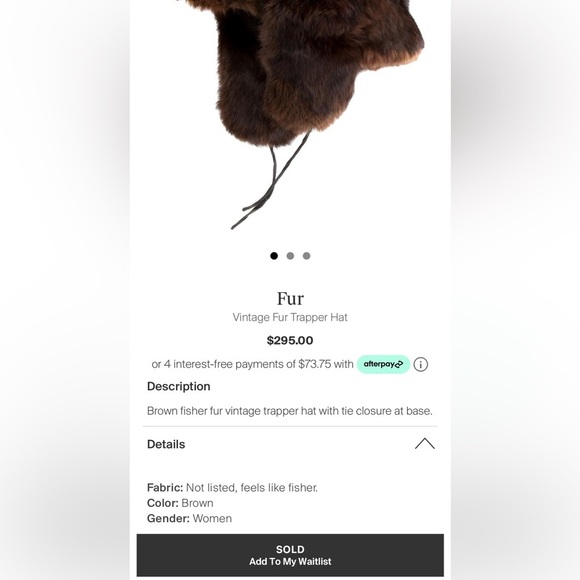 Vintage genuine fur trapper hat in rich chocolate brown gorgeous color and feel - Picture 2 of 16